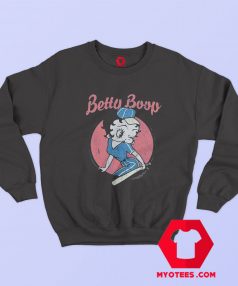 Betty Boop Baseball Vintage Cartoon Unisex Sweatshirt