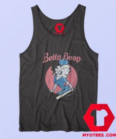 Betty Boop Baseball Vintage Cartoon Unisex Tank Top