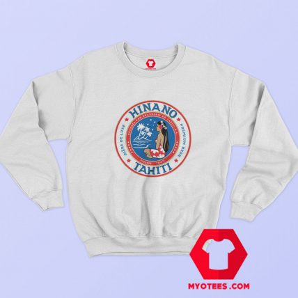 Joe Oesterle Hinano Beer Label Vintage Sweatshirt