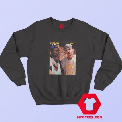 Lebron James and Alex Caruso White Unisex Sweatshirt