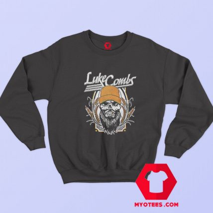 Luke Combs Skull With Cap American Sweatshirt