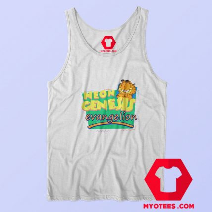 Neon Genesis Evangelion Meets Garfield Tank Top