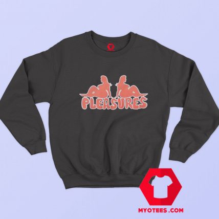 Thicc Logo Pleasures Graphic Unisex Sweatshirt