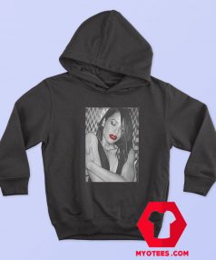 Vintage Aaliyah Red Lipstick Unisex Hoodie