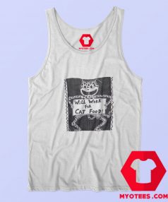 Will Work For Cat Food Vintage Unisex Tank Top