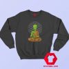 Alien Yoga Meditation Buddha UFO Cosmic Sweatshirt