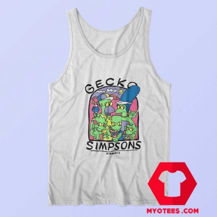 Gecko The Simpsons Hawaii Retro Unisex Tank Top