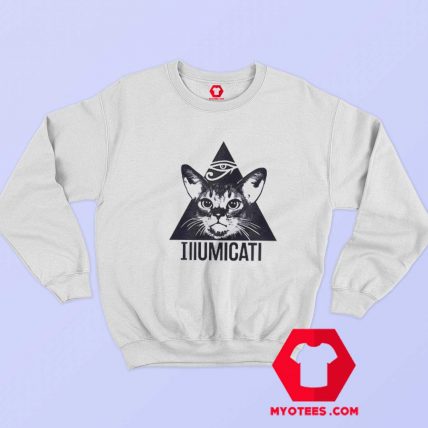 Illumicati Cat Triangle Funny Unisex Sweatshirt