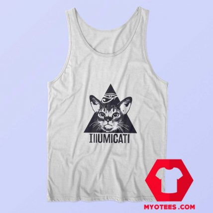 Illumicati Cat Triangle Funny Unisex Tank Top