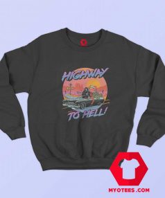 Retro Vintage Halloween Highway to Hell Sweatshirt