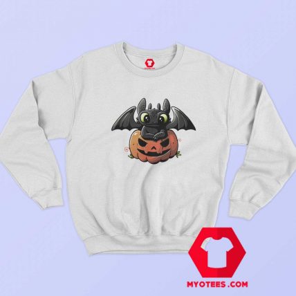 Spooky Dragon Funny Halloween Pumpkin Sweatshirt