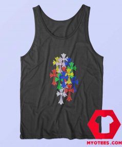 Chrome Hearts Multi Color Cross Cemetery Tank Top