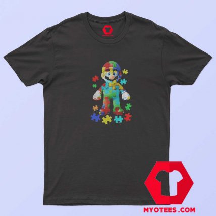 Super Mario Autism Graphic Unisex T shirt