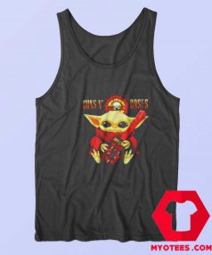 Baby Yoda Hug Guitar Guns N Roses Unisex Tank Top