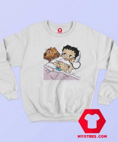 Betty Boop And Garfield Cartoon Vintage Sweatshirt