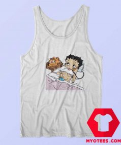 Betty Boop And Garfield Cartoon Vintage Tank Top