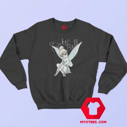 Disney Tinker Bell Sitting Cartoon Unisex Sweatshirt