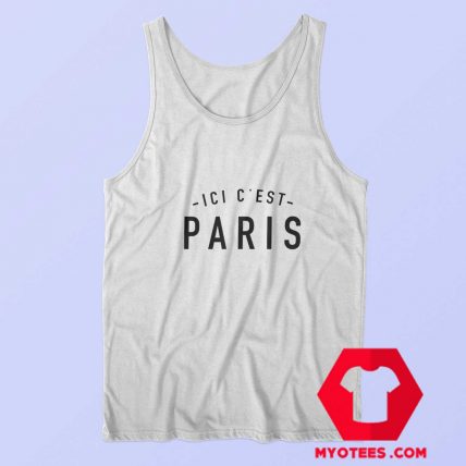 Ici Cest Paris Graphic Unisex Tank Top