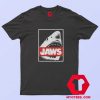 Jaws Shark Red Bite Obey Parody Unisex T shirt