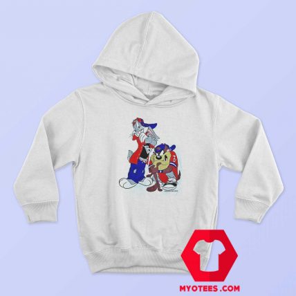 Looney Tunes Taz Bugs Vintage Unisex Hoodie