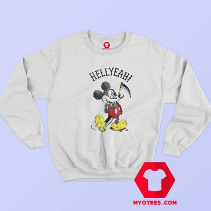 Mickey Hellyeah Evil Cartoon Funny Parody Sweatshirt