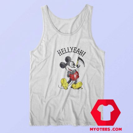 Mickey Hellyeah Evil Cartoon Funny Parody Tank Top