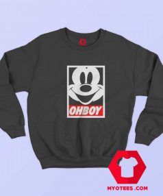 Obey Parody Cartoon Mickey Ohboy Unisex Sweatshirt