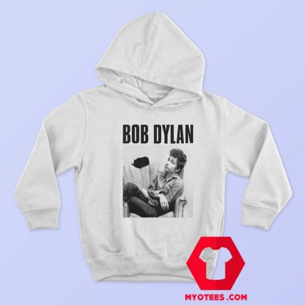 Bob Dylan Sitting In Armchair Portrait Unisex Hoodie