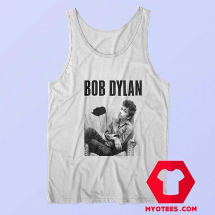 Bob Dylan Sitting In Armchair Portrait Unisex Tank Top