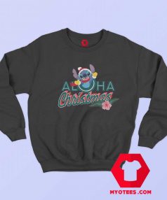 Disney Stitch Aloha Christmas Holiday Unisex Sweatshirt