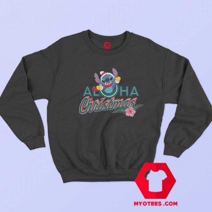 Disney Stitch Aloha Christmas Holiday Unisex Sweatshirt