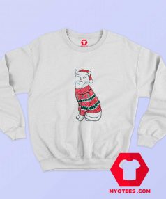 Funny Cat in Ugly Christmas Unisex Sweatshirt