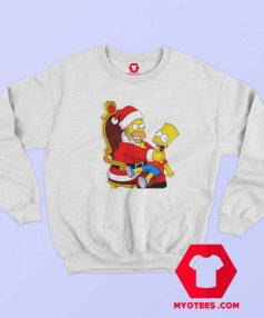 Funny Simpsons Bart The Christmas Sweatshirt