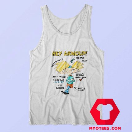 Hey Arnold Facts Diagram Sketch Vintage Tank Top