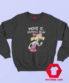 Hey Arnold Helga Move It Football Head Sweatshirt 1