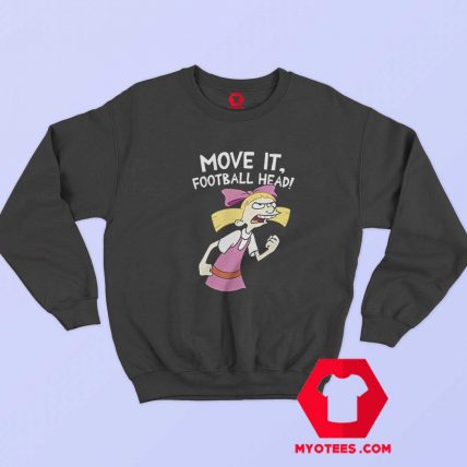 Hey Arnold Helga Move It Football Head Sweatshirt 1