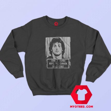 John Rambo 1982 Police Mugshot Unisex Sweatshirt