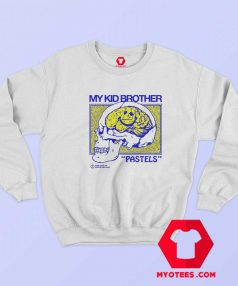 My Kid Brother Pastels Skull Smilling Brain Sweatshirt