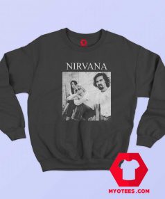 Nirvana Black White Group Photo Unisex Sweatshirt