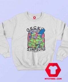 Cute Gecko The Simpsons Hawaii Retro Unisex Sweatshirt