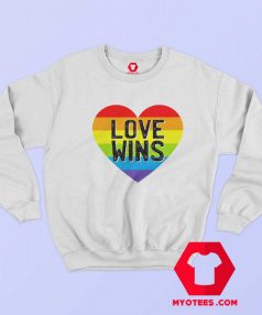 Heart Love Wins LGBT Unisex Sweatshirt