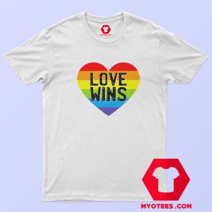 Heart Love Wins LGBT Unisex T shirt