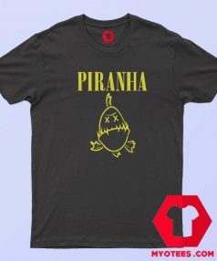 Piranha Nirvana Logo Funny Parody Unisex T shirt