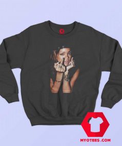 Rihanna One Sided Middle Finger Unisex Sweatshirt