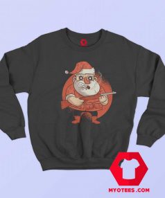 Santa Claus Cary Gun Cigarate Smoke Sweatshirt