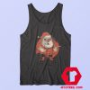 Santa Claus Cary Gun Cigarate Smoke Tank Top