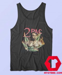 Vintage Tupac Shakur Fire Weed Leaf Unisex Tank Top