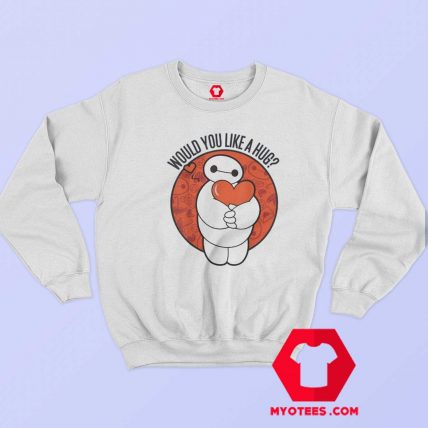 Disney Big Hero 6 Baymax Hug Valentines Sweatshirt