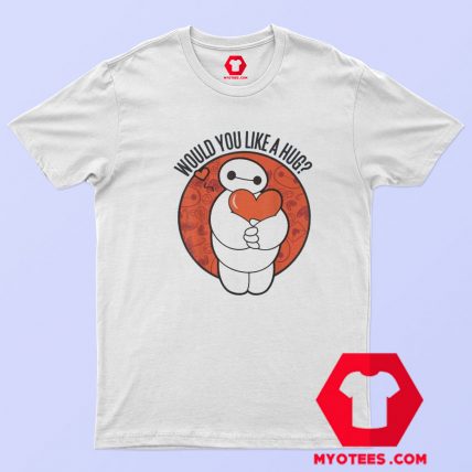 Disney Big Hero 6 Baymax Hug Valentines T shirt