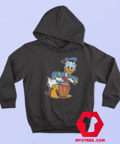 Disney Donald Duck Playing Drum Cartoon Hoodie